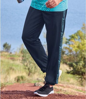 Spodnie dresowe z politrykotu Running Mężczyzna Atlas For Men - Kolor : Granatowy - Rozmiar : 4XL