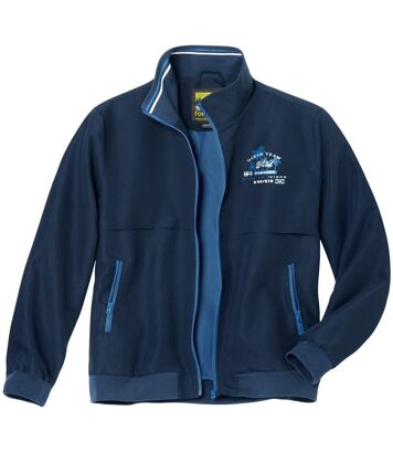 Letnia kurtka z mikrofibry Ocean Team Mężczyzna Atlas For Men - Kolor : Niebieski - Rozmiar : 4XL