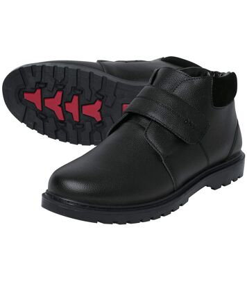 Skórzane buty z podszewką z kożuszka sherpa Mężczyzna Atlas For Men - Kolor : Czarny - Rozmiar : 39