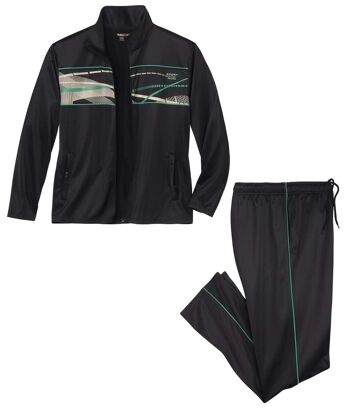 Wygodny komplet dresowy Mężczyzna Atlas For Men - Kolor : Czarny - Rozmiar : 4XL