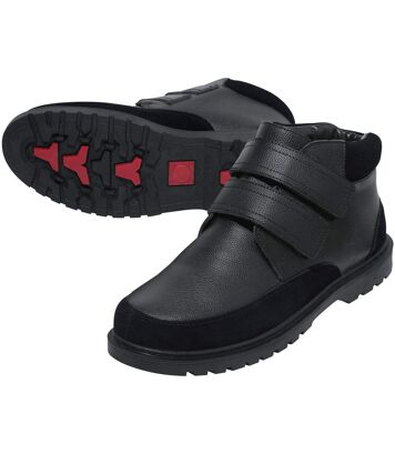 Skórzane, półwysokie buty Mężczyzna Atlas For Men - Kolor : Czarny - Rozmiar : 39