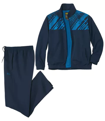 Sportowo-wypoczynkowy komplet dresowy Mężczyzna Atlas For Men - Kolor : Granatowy - Rozmiar : 4XL