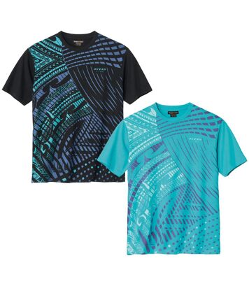 Zestaw 2 koszulek Ocean Line Mężczyzna Atlas For Men - Kolor : Motywy - Rozmiar : 4XL