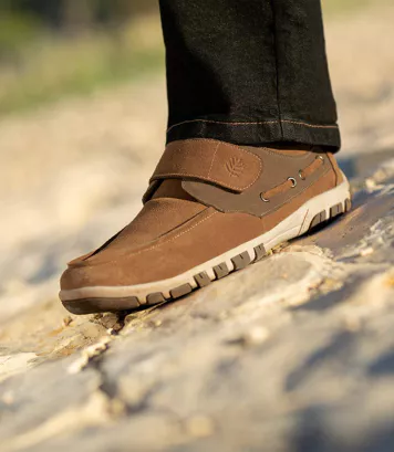 Mokasyny na rzep Arizona Mężczyzna Atlas For Men - Kolor : Brązowy - Rozmiar : 39