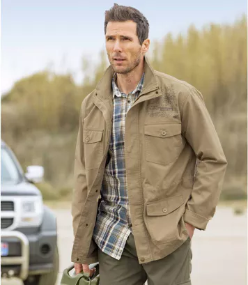 Kurtka saharyjska Poszukiwacza przygód Mężczyzna Atlas For Men - Kolor : Beżowy - Rozmiar : L