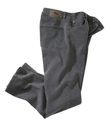 Szare jeansy Regular ze stretchem Mężczyzna Atlas For Men - Kolor : Szary - Rozmiar : 44