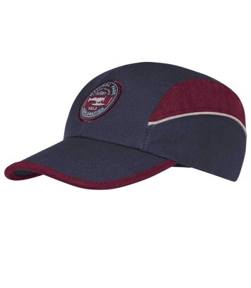 Czapka z daszkiem z płótna i sztucznego zamszu Mężczyzna Atlas For Men - Kolor : Granatowy - Rozmiar : 56/58