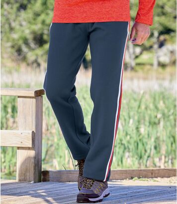Sportowe spodnie z moltonu Mężczyzna Atlas For Men - Kolor : Granatowy - Rozmiar : 4XL