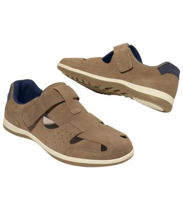 Buty z rzepami Mężczyzna Atlas For Men - Kolor : Brązowy - Rozmiar : 45