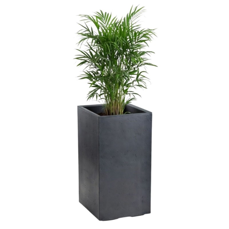 HowHomely Donica Betonique na kółkach ECO antracyt 30x30xh60 cm