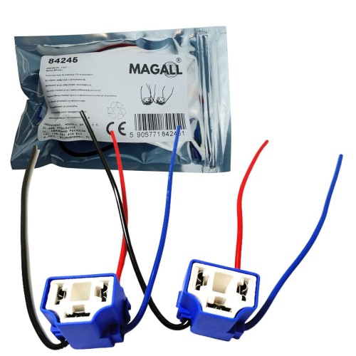 KOSTKA GNIAZDO ZŁĄCZE WTYK H4 - ZESTAW 2 SZTUKI