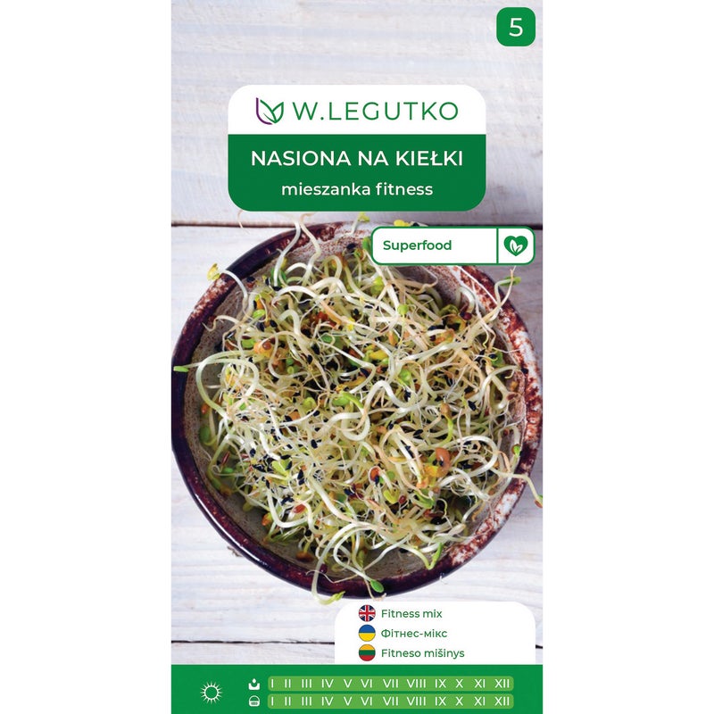 Nasiona na kiełki mieszanka fitness W.Legutko