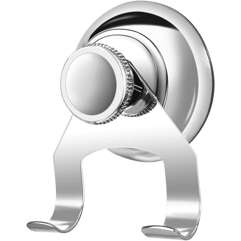 Przyssawka Ventouse z 2 haczykami, zapobiegająca wierceniu, wodoodporna, do ręczników, szlafroków, do łazienki, kuchni, sypialni, srebrna