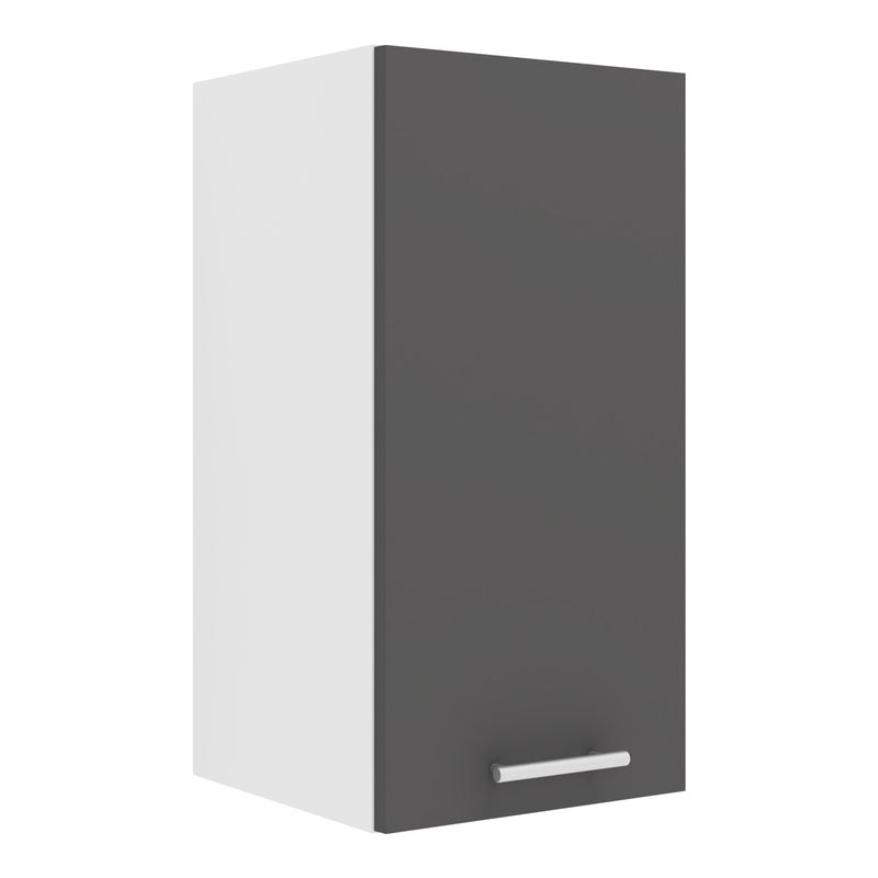 VCM Szafka wisząca na meble kuchenne Esilo Biały / Antracyt H. 60 x B. 30 x T. 31 cm