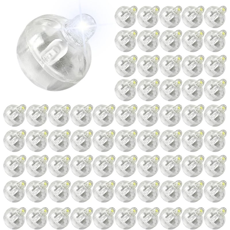 Zestaw 70 mini-balonów świetlnych w kształcie lampionów, dekoracja zewnętrzna (światło białe)