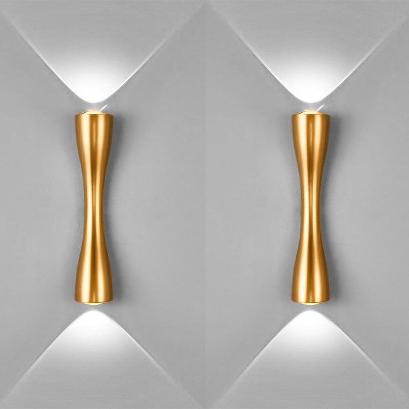 Zestaw 2 nowoczesnych i minimalistycznych kinkietów LED do wnętrz, 220 V, 35 cm, 6 W, światło białe