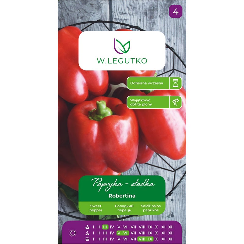 Papryka słodka Robertina nasiona warzyw W.Legutko