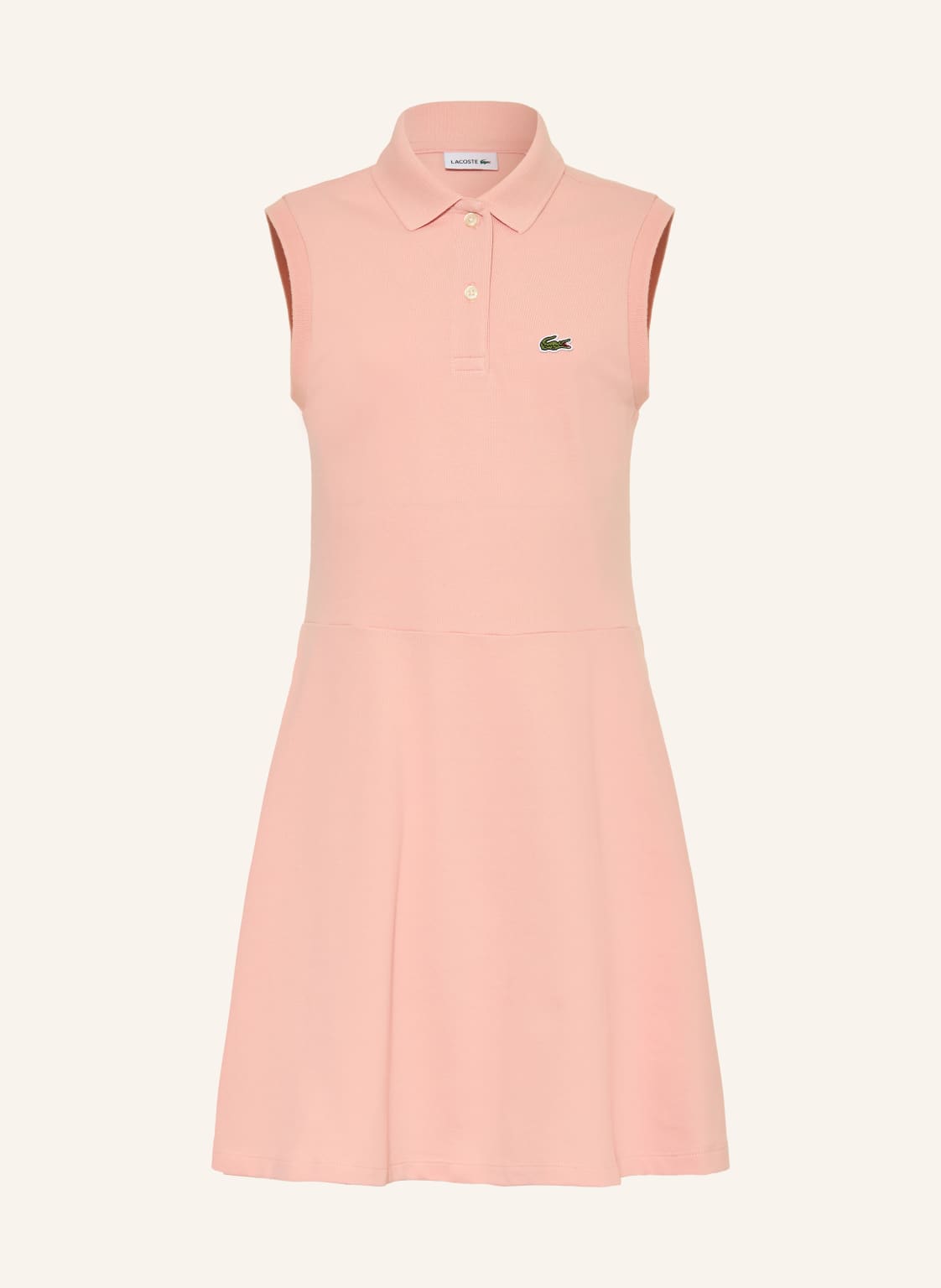 Lacoste Sukienka Polo Z Pikowanym Wzorem orange