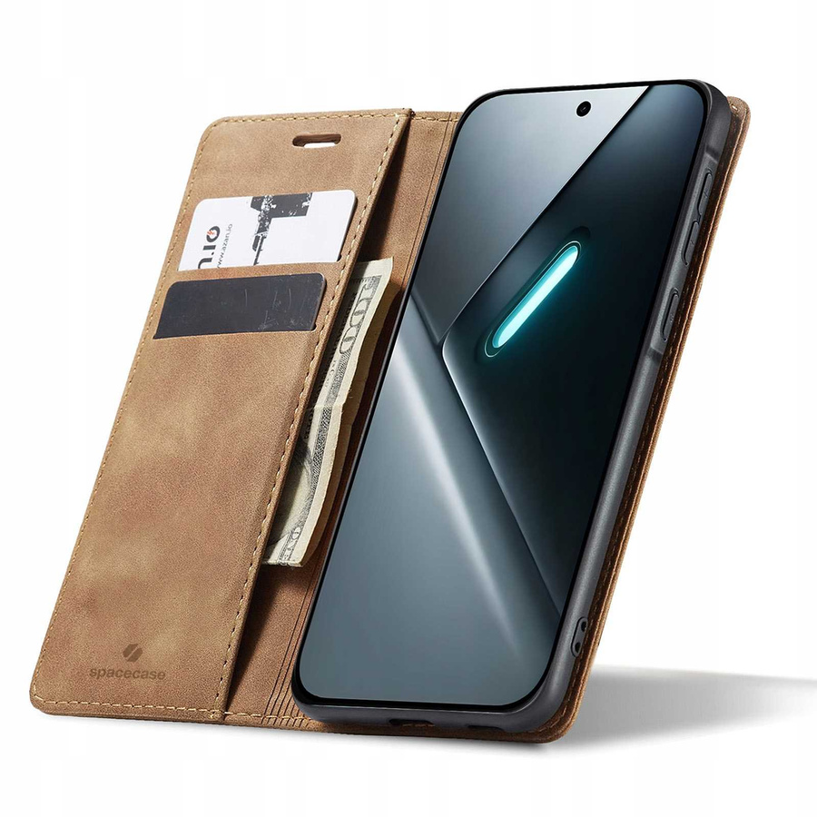 Spacecase Etui Wallet Poco X8 Pro 5G light brown