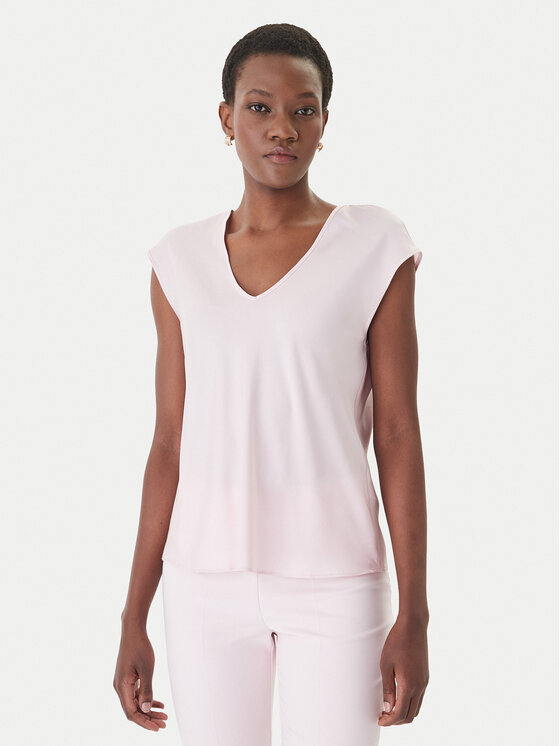 Rinascimento Bluzka CFC0127631003 Różowy Regular Fit