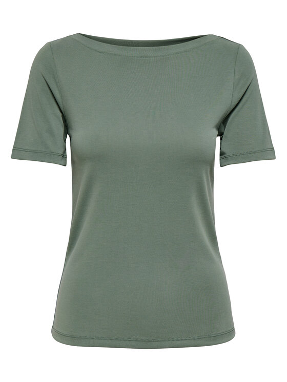 ONLY T-Shirt Free 15367559 Zielony Regular Fit