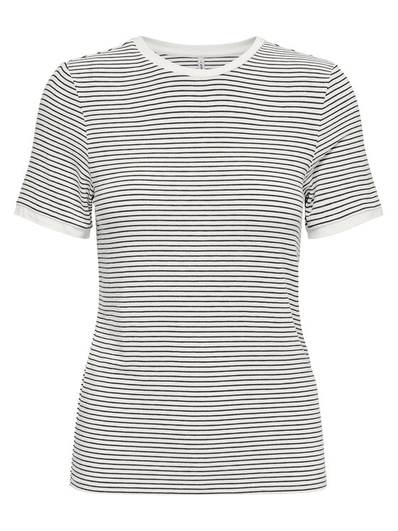ONLY T-Shirt Tine 15315406 Czarny Regular Fit