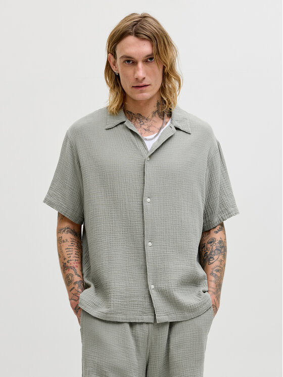 Jack & Jones Koszula Nantucket 12291812 Zielony Regular Fit