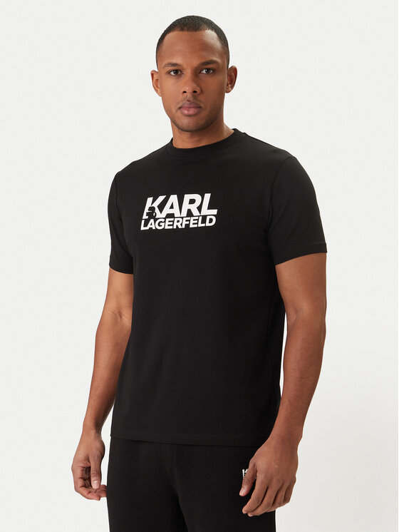 KARL LAGERFELD T-Shirt 755780 500235 Czarny Regular Fit