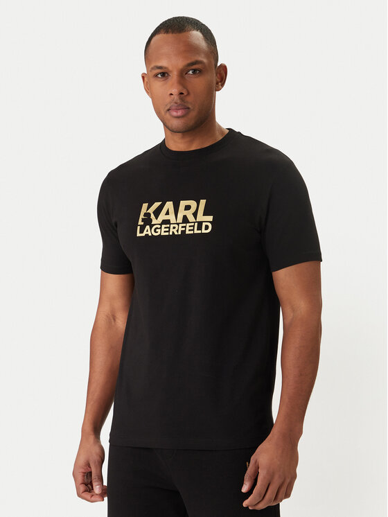 KARL LAGERFELD T-Shirt 755780 500235 Czarny Regular Fit