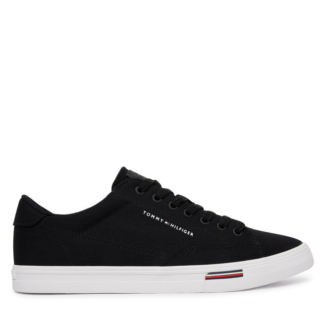 Tenisówki Tommy Hilfiger Vulc Core Rwb Long Lace Cvs FM0FM05813 Czarny