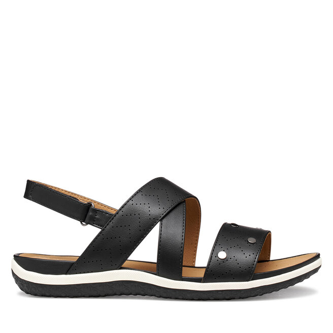 Sandały Geox D Sandal Vega D65R6B 000BC C9999 Czarny