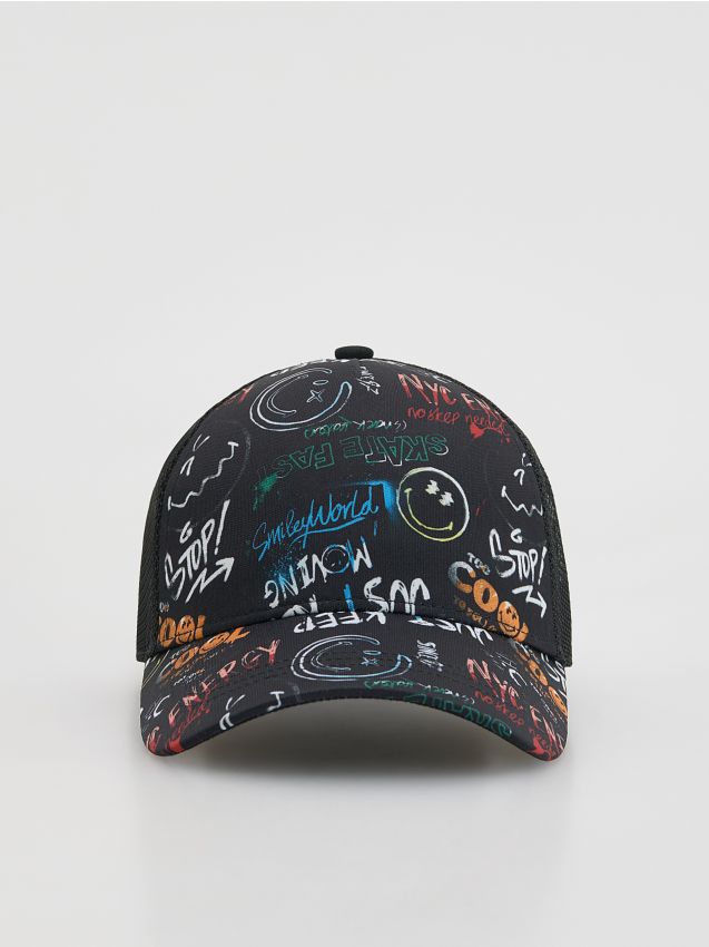Reserved - Czapka z daszkiem SmileyWorld® - czarny