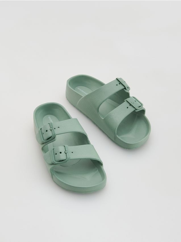 Reserved - Klasyczne sandały - turkusowy