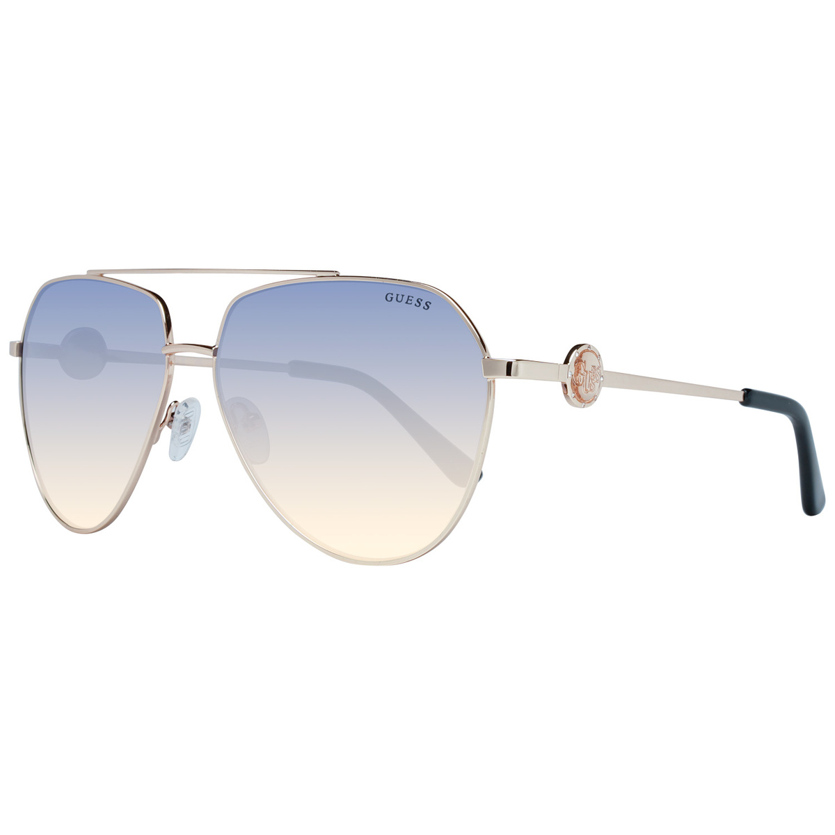 Okulary GUESS GF6140-32W. Okulary przeciwsłoneczne, Kolor złoty. Kobieta.