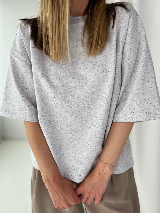 Crush / Salt & Pepper - bawełniany t-shirt oversize