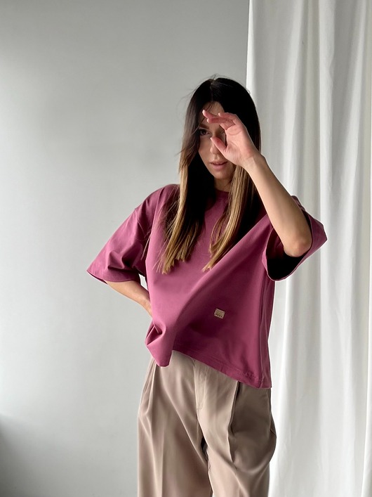 Crush /Malaga - bawełniany t-shirt oversize