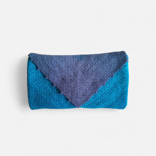Ciepła chusta merino ombre