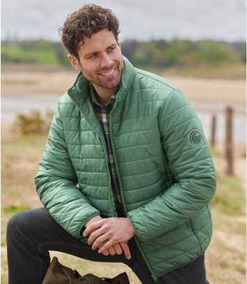 Lekka, pikowana kurtka Atlas Mężczyzna Atlas For Men - Kolor : Zielony - Rozmiar : 4XL