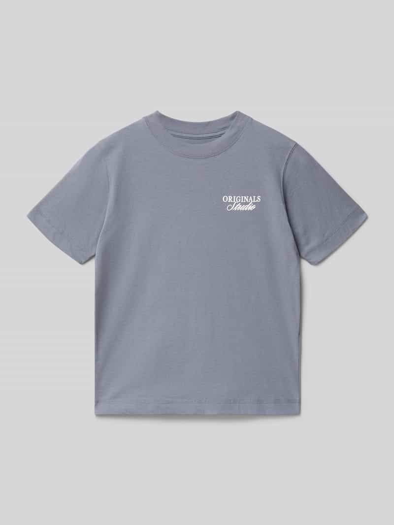 T-shirt o kroju regular fit z nadrukiem z napisem model 'Bro'