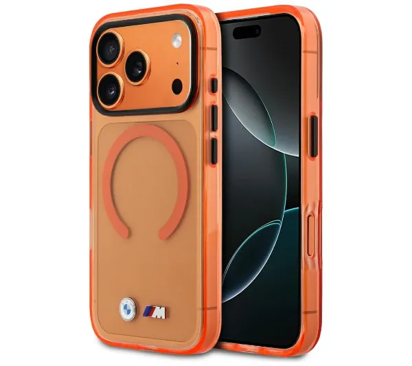 BMW Metal Logos MagSafe do iPhone 17 Pro Pomarańczowy
