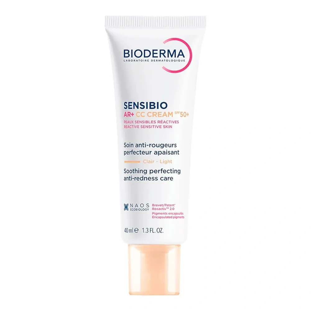 Bioderma Sensibio AR+ krem CC korygujący do skóry naczynkowej SPF50+ 40 ml