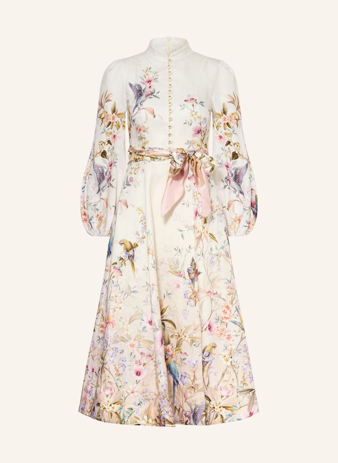 Zimmermann Sukienka Lniana Rebellion weiss