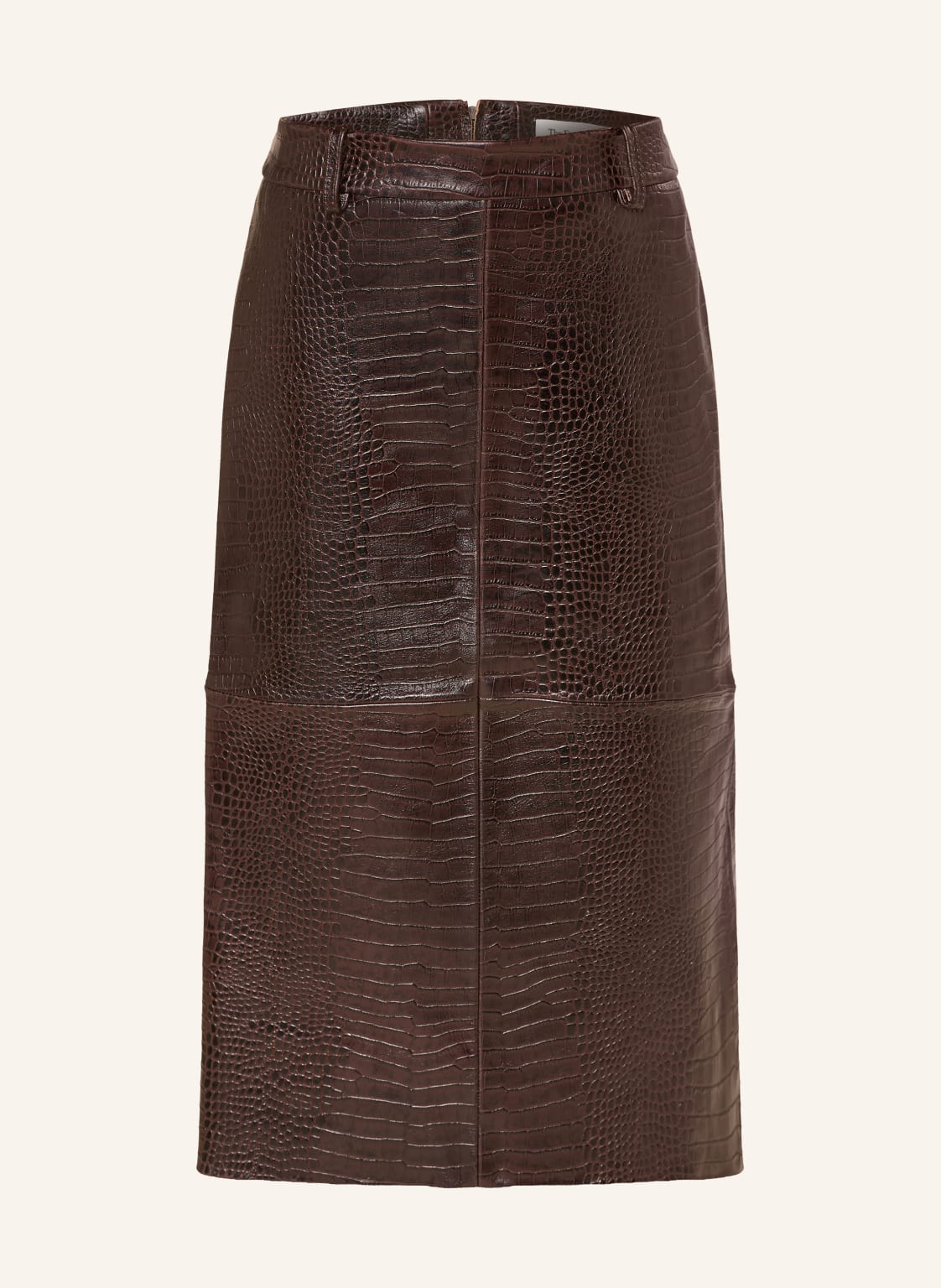 The Frankie Shop Skórzana Spódnica Taney braun