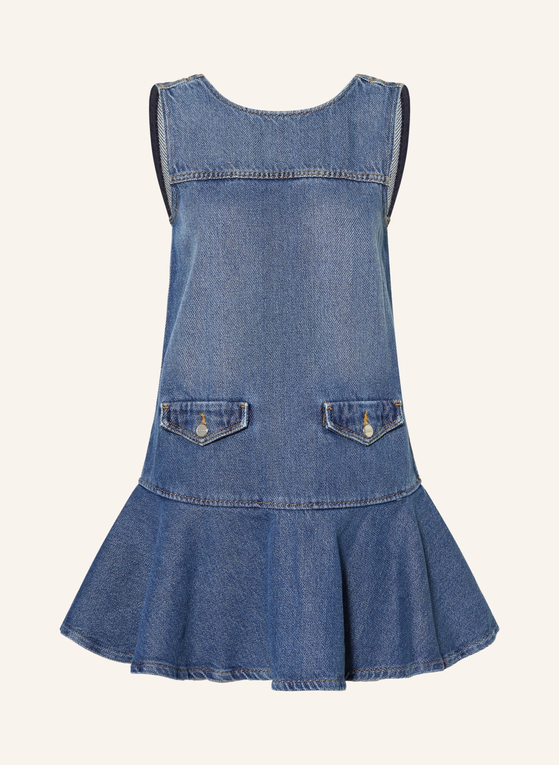 Ganni Sukienka Jeansowa blau