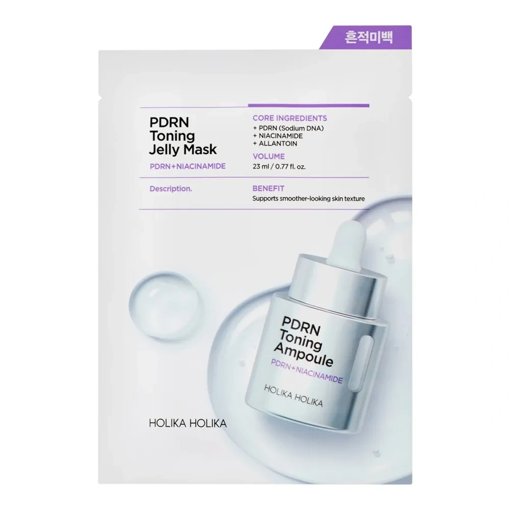 Holika Holika PDRN Toning Jelly Mask rozświetlająca maska żelowa do twarzy w płachcie 23 ml