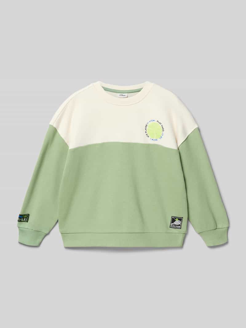 Bluza o kroju relaxed fit z mieszanki bawełny