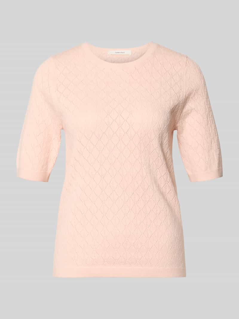 T-shirt w kroju regular fit o wyglądzie burnout model 'HELEN'