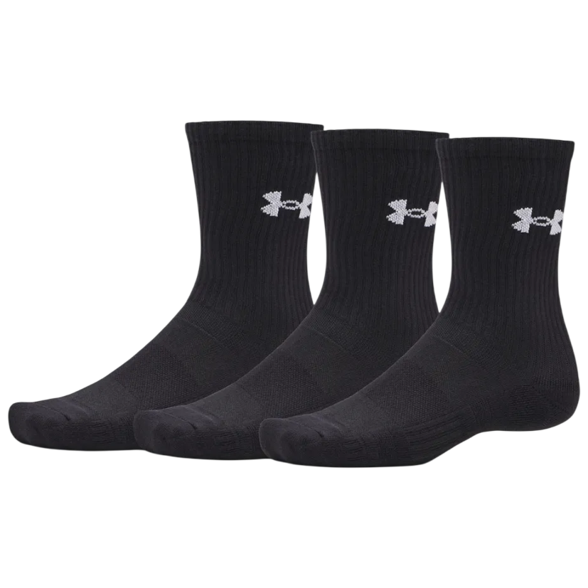 Zestaw skarpetek Under Armour Performance Cotton 3P Crw Rozmiar skarpet: 47,5 - 50,5 / Kolor: czarny