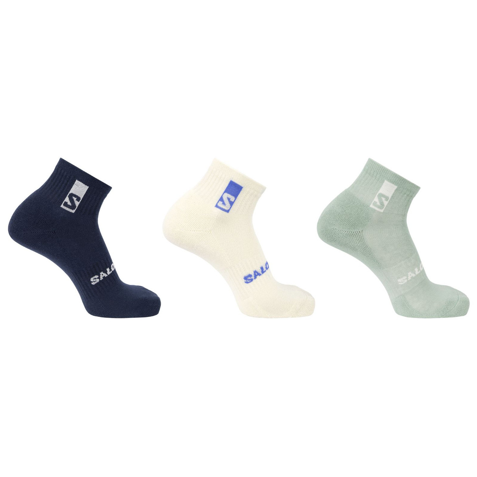 Skarpety Salomon Everyday Ankle 3-Pack Rozmiar skarpet: 39-41 / Kolor: czarny/zielony