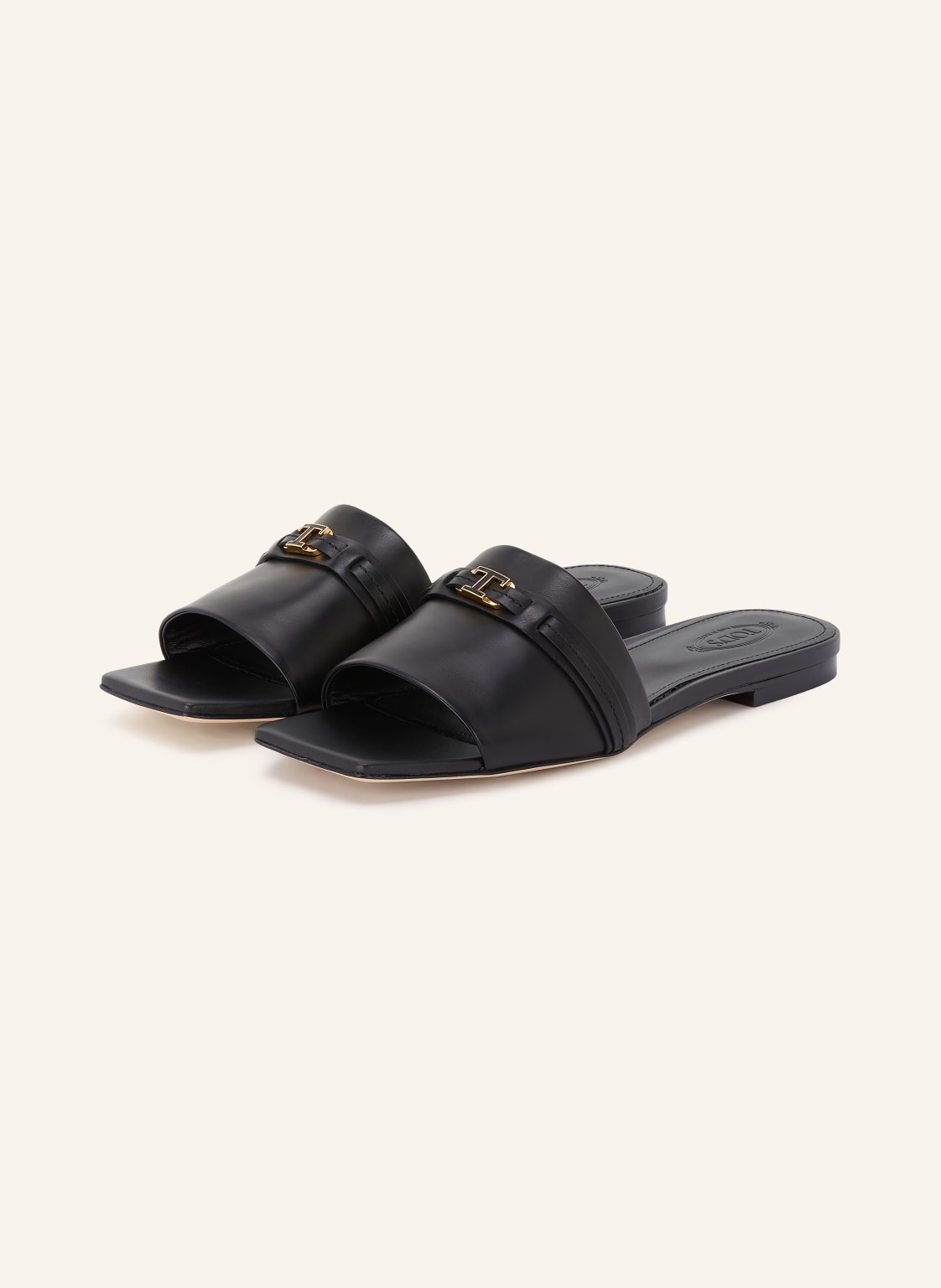 Tod's Klapki schwarz